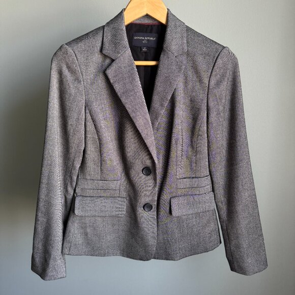 Charcoal Gray Classic Blazer Jacket 2P - Picture 5 of 16